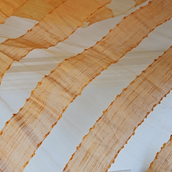 Golden Yellow Silk Scarf - Picture 3 of 3